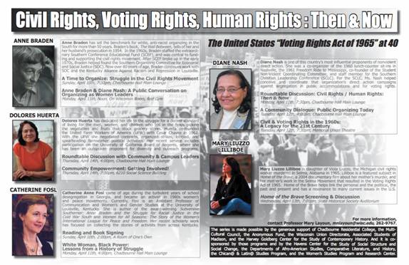Civil Rights, Voting Rights and Human Rights poster